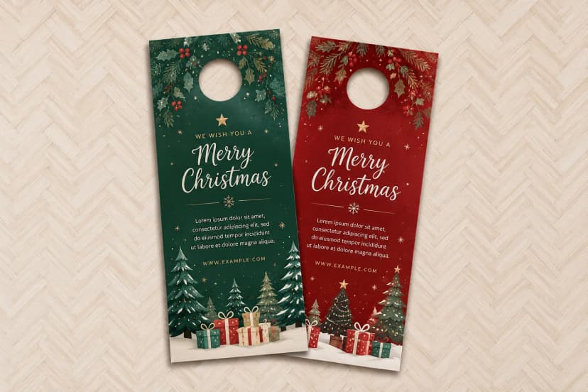 Christmas Tree Door Hangers