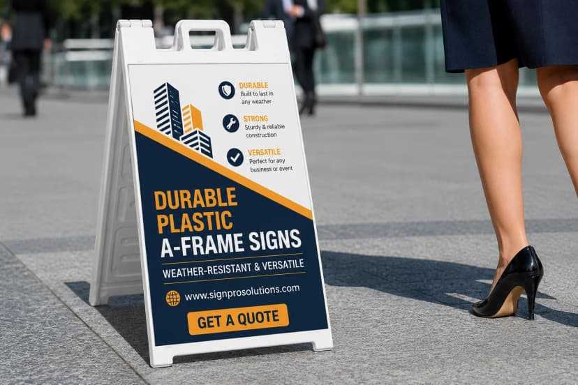 Plastic A Frame Signs
