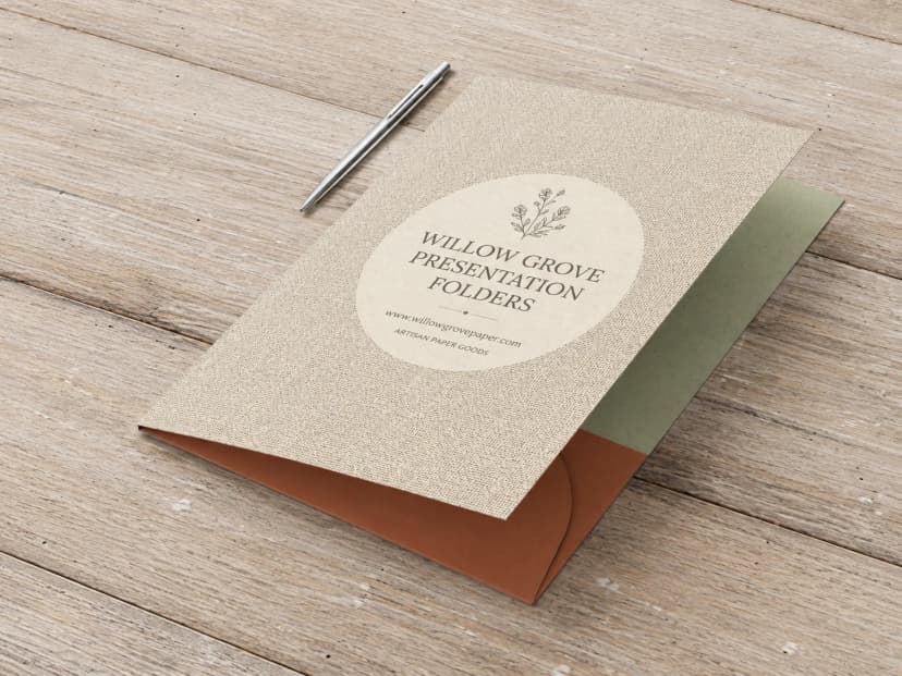 Linen Presentation Folders