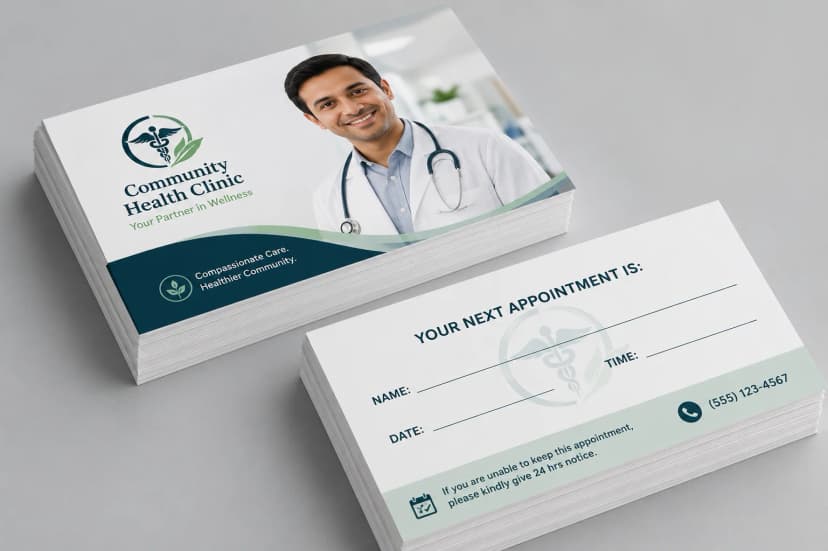 Medical Appointment Cards