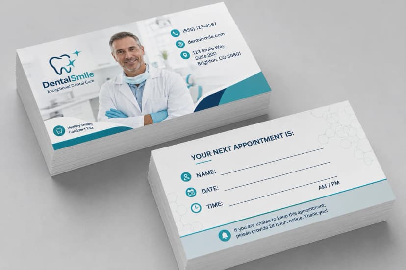 Dental Appointment Cards
