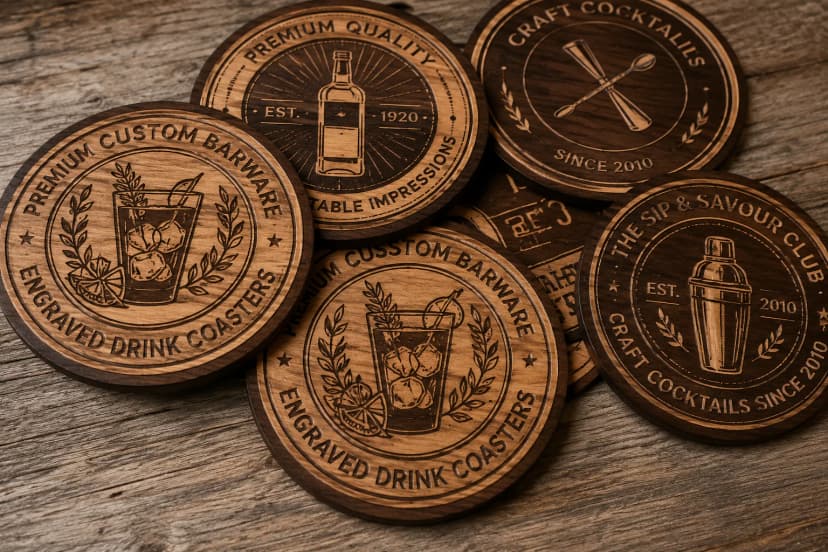 Engraved Drink Coasters
