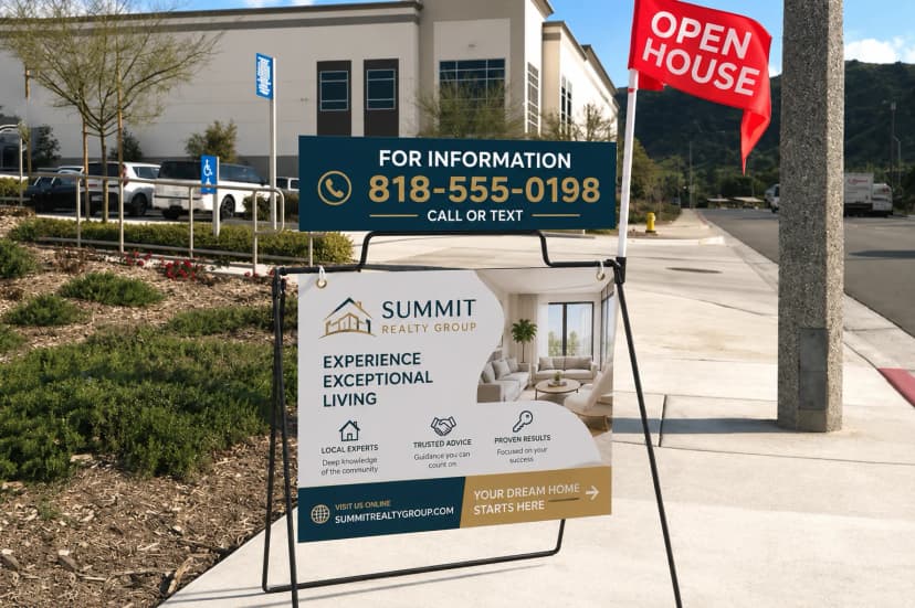 Real Estate A Frame Signs