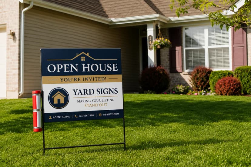 Open House Yard Signs