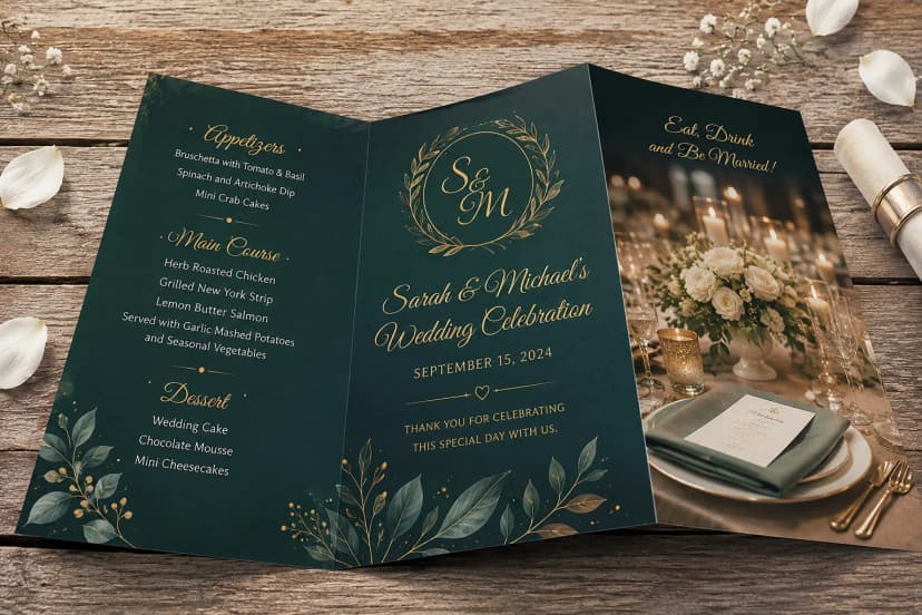 Wedding Menus
