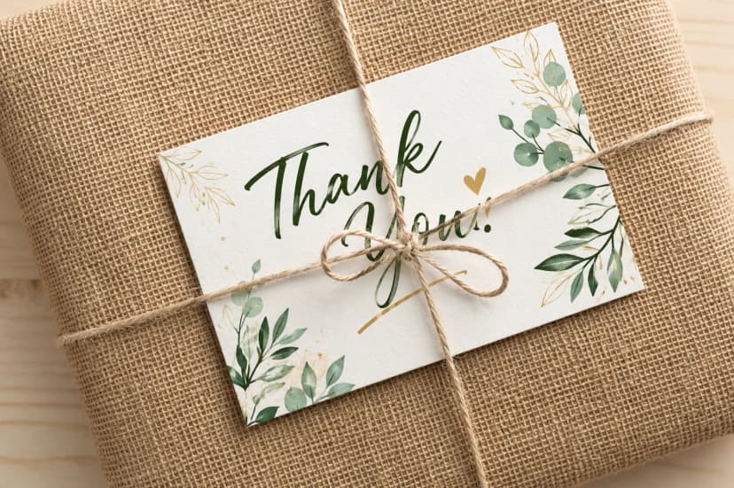 Flat Thank You Cards