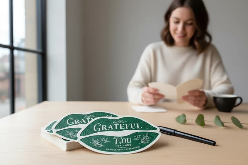 Letterpress Thank You Cards