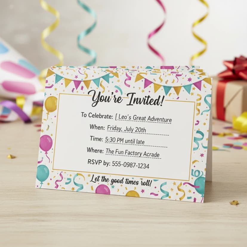 Birthday Invitations
