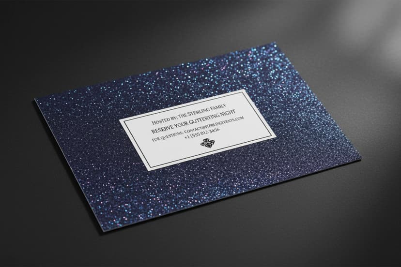 Diamond Glitter Invitations