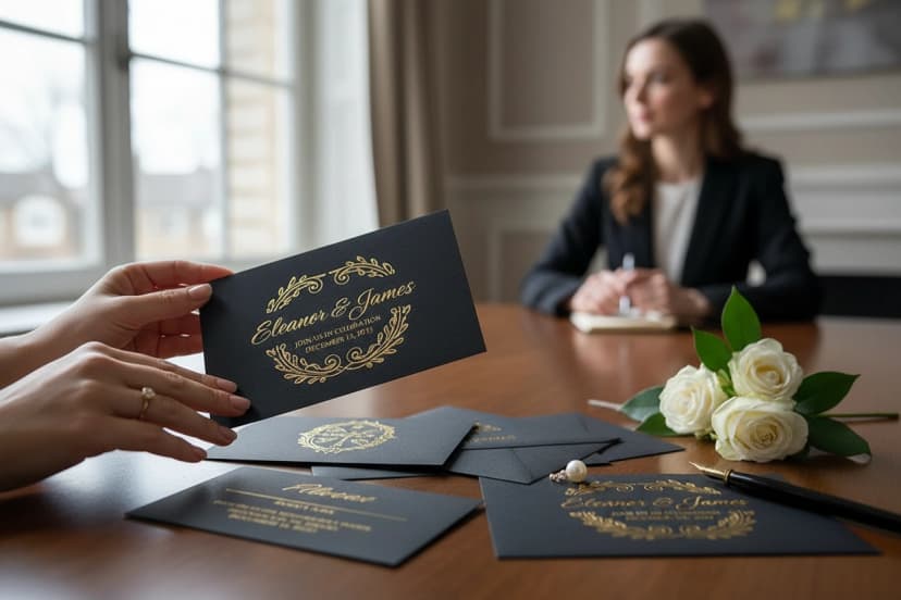 Embossed Wedding Invitations