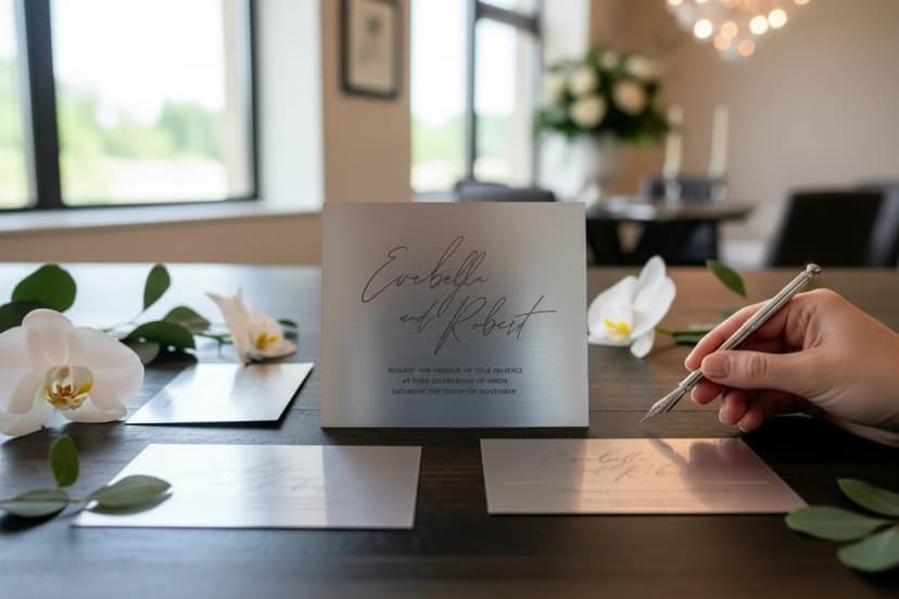 Metallic Invitations