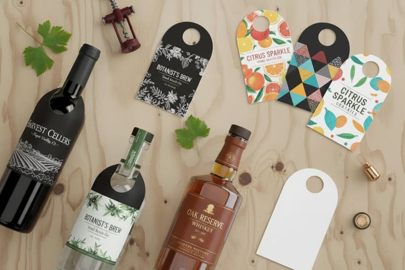 Bottle Neck Hang Tags