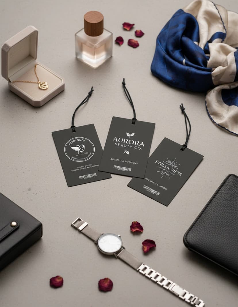 Silk Laminated Spot UV Hangtags