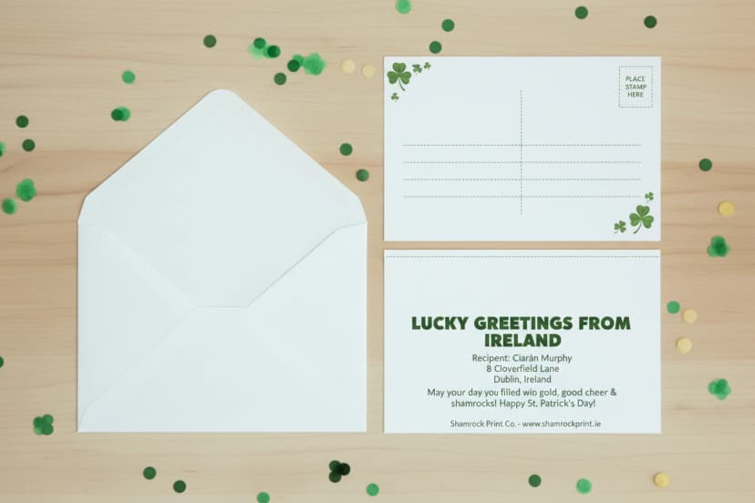 St Patrick's Day Postcards