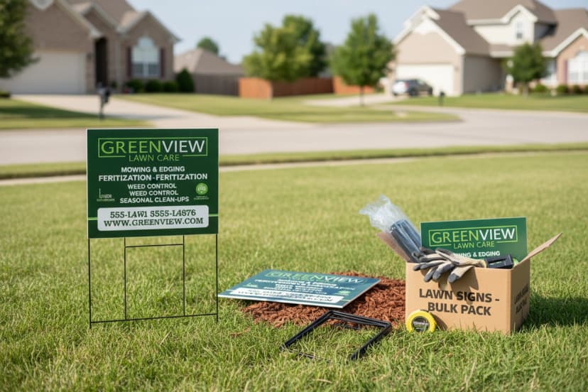 Lawn Care Signs
