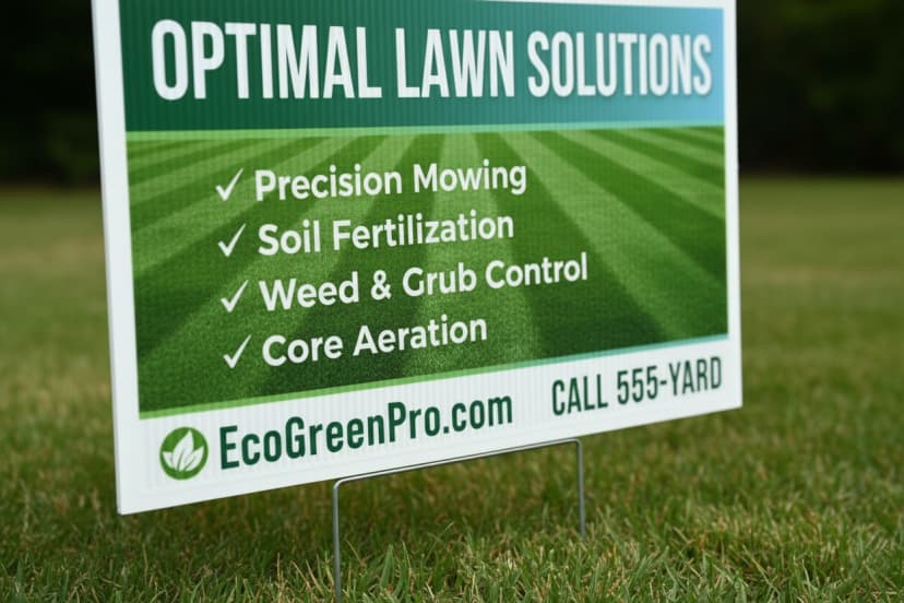 Lawn Care Yard Signs
