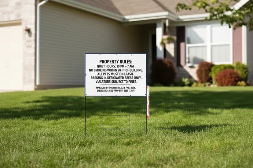 Property Management Signs