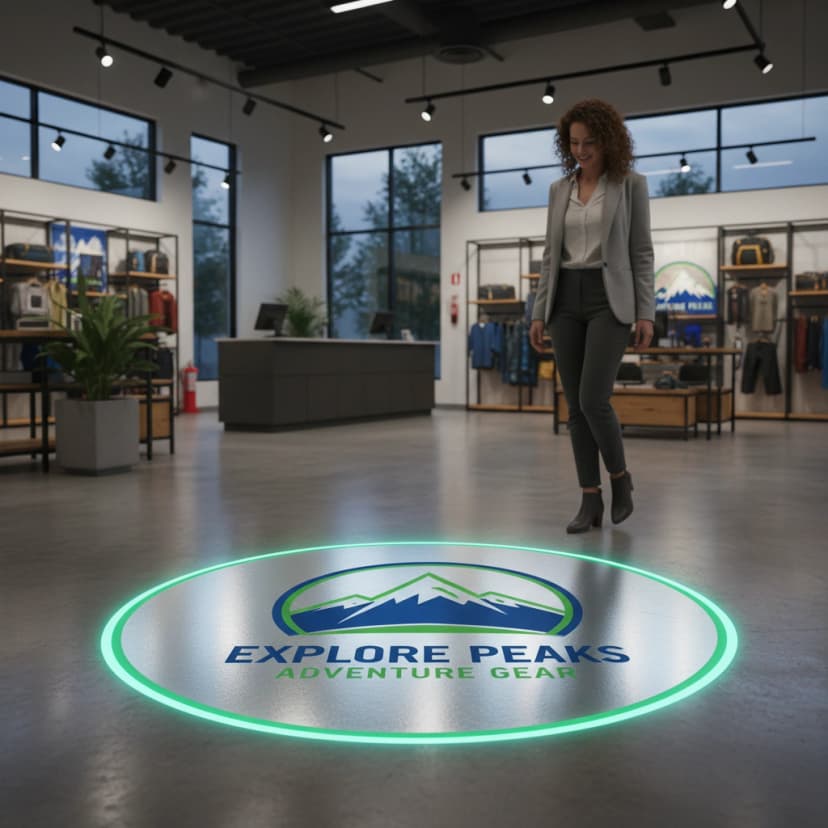 Aluminum Glow Floor Graphics
